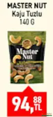 MASTER NUT KAJU TUZLU 140 G fiyat ve kampanya bilgisi